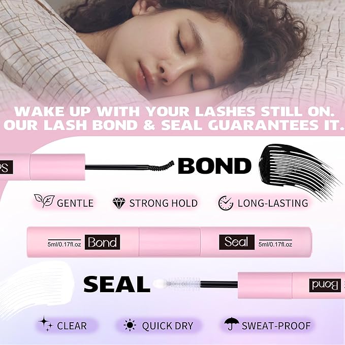 EYDEVRO Fairy Lash Clusters Kit Wispy Eyelash Clusters Kit Volume Lash Clusters with Spikes LC Curl Fox Cat Eye Lashes Manga Cluster Eyelash Extensions Lash Bond and Seal Tools for DIY Lash Extensions