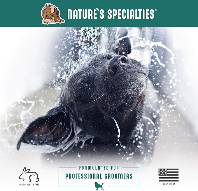 Nature's Specialties Plum Silky Ultra Concentrated Dog Shampoo Conditioner, Makes up to 24 Gallons, Natural Choice for Professional Pet Groomers, Silk Proteins, Made in USA, 1 gal