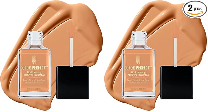 Black Radiance Color Perfect Liquid Full Coverage Foundation Makeup, Butter Scotch, 1 Fl Oz (Pack of 2)