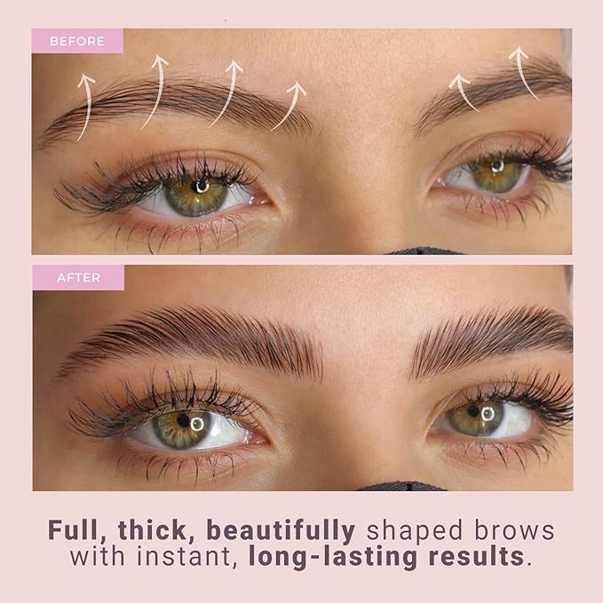 Brow Lamination Kit with Glue Balm | Professional Eyebrow Lamination Kit with Keratin Conditioning | DIY Eye Brow Lift Kit for Fuller, Thicker, Beautiful Brows | Easy to Use & Long (Glue Balm Edition)