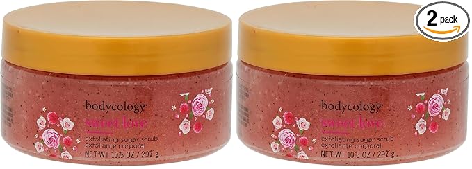 Bodycology Sweet Love Exfoliating Sugar Scrub Scrub Women 10.5 oz (Pack of 2)