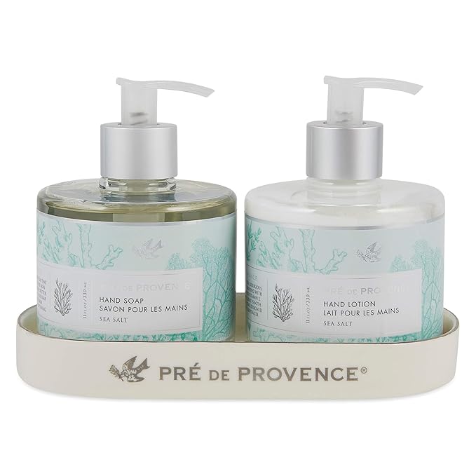 Pre de Provence Collection Shea Butter Enriched Silky Smooth Emollient Hand Lotion, Sea Salt, 11 Fl Oz