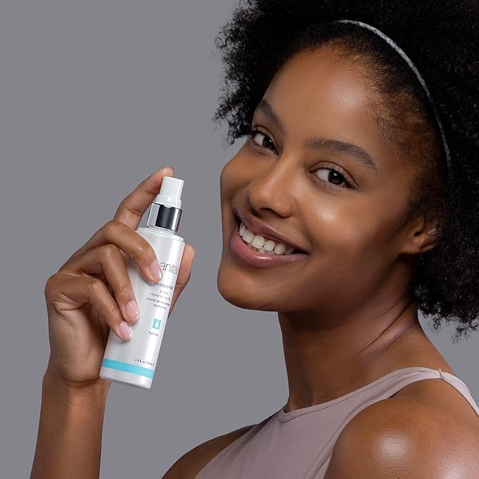 Sanitas Skincare Moisture Mist, Moisture Infusing Spray, Hyaluronic Acid, Beta Glucan, Hydrating Mist, 3.4 Ounces