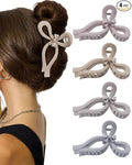 4 PCS Bow Hair Clips for Women Bow Claw Clip 5" Extra Large Hair Claw Clips for Thick and Long Hair Cute Bows Big Clip Mother’s Day Gift for Mom