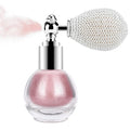 KYDA Glitter Powder Spray, Loose Shimmer Powder, Highlighter Spray Makeup for Face Body Hair, Lasting Glitter Hairspray, Cosmetic Sparkling Body Makeup, Soft Pink