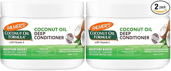 Palmer's Coconut Oil Formula Moisture Boost Deep Hair Conditioner, 12 Ounce (Pack of 2)