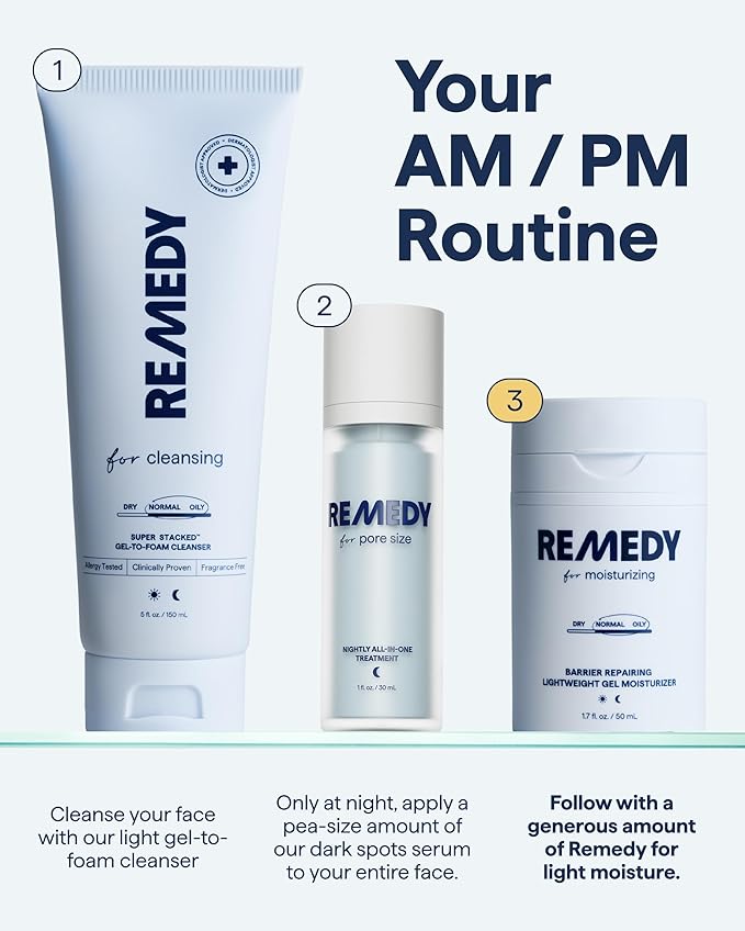 Remedy for Light Moisture | Barrier Repairing Hydrating Lightweight Gel Moisturizer Water Cream for Normal to Oily Skin | By Dermatologist Dr. Shah, 1.7 fl. Oz