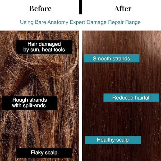 Bare Anatomy Damage Repair Hair Mask | 3x Strengthening Powered By Ceramide A2 & Coconut Milk Protein | Smoothening Hair | Hair Mask For Dry & Frizzy Hair | Sulphate & Paraben Free | Women & Men,250g
