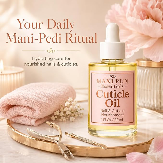 Nourishing Cuticle Oil enriched with Jojoba Oil, Vitamin E & Sweet Almond Oil. Manicurist's Choice for Healthy, Nourished Nails & Cuticles – 1 Fl Oz