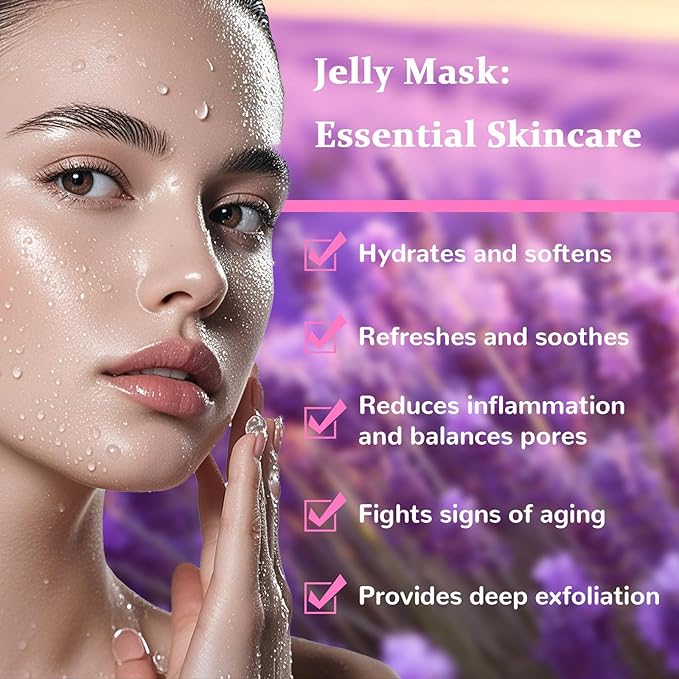 Hydro Jelly Masks for Facials, Jelly Mask Powder, Esthemax Hydro Jelly Mask, Moisturizing& Hydrating 23 Fl Oz (Lavender)