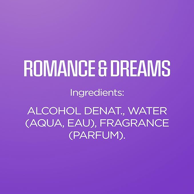 Body Fantasies Signature Fragrance Body Spray, Romance & Dreams, 8 fl oz (Pack of 2)