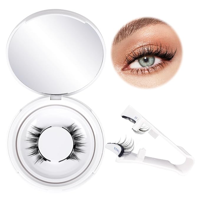 Magnetic Eyelashes with Applicator Reusable Magnetic Lashes without Eyeliner Natural Anime No Glue Needed Magnetic Lashes Manga Magnetic Eyelashes Kit