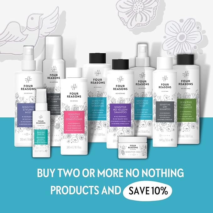 No nothing No Yellow Purple Shampoo – Fragrance Free Toning Shampoo for Blonde, Gray & Silver Hair – Neutralizes Brassiness – Hypoallergenic for Sensitive Scalp, 10.1 Fl Oz