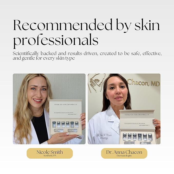 Mon Lumiere Micro Infusion System for Face – Gold Spring-Loaded Facial Stamp with PDRN & Peptides – At-Home Skincare Kit for Glow, Smoother-Looking Skin & Visible Radiance – 3 Single-Dose Serums