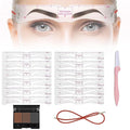 Instabrow Stencil Kit with Headband, Instabrow Stencil Kit, Insta Brow Stencil Kit, Instabrow Stencil Kit 12 Pack with Headband, with Eyebrow Powder Kit (1 Set + Eyebrow Powder 03)