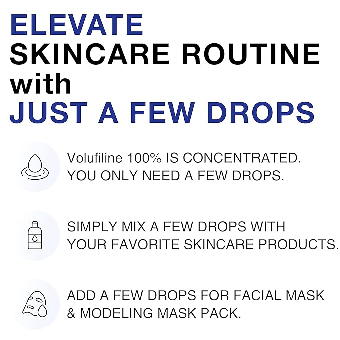 CELDYQUE 100% Pure Volufiline Concentrate Serum 2ea - Skin Firming Solution & Clinically Proven | Anti-Wrinkle, Enhances Facial Contours, Boosts Collagen for Sagging Mature Skin Korean Skincare