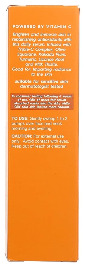 Avalon Organics Radiance Serum with Vitamin C, 1 Oz