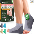 Moisturizing Socks for Dry Cracked Heel Treatment, 4-Pack Gel Heel Socks, Foot Care Spa & Pedicure Socks – Gifts for Women - Silicone Socks for Cracked Feet Repair & Overnight Hydration