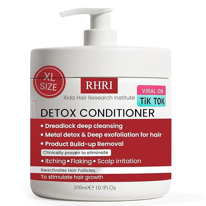 Detox Conditioner – Deep Cleansing Hair Conditioner for Damaged Dry Hair | Heavy Metal Detox & Build-Up Removal | Nourishing Scalp Care, Sulfate-Free Formula – 300ml