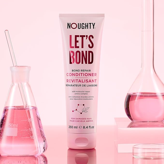 Noughty Let's Bond Builder Conditioner, Restorative Formula for Chemically Treated, Colored and Damaged Hair, Bond Repair Treatment to Reduce Breakage and Improve Resilience 8.4fl.oz