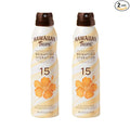 Hawaiian Tropic Weightless Hydration Clear Spray Sunscreen SPF 15, 6oz Twin Pack, Hawaiian Tropic Sunscreen SPF 15, Sunblock, Oxybenzone Free Sunscreen, Spray On Sunscreen Pack, 6 oz each