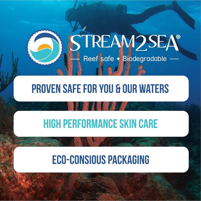 STREAM 2 SEA Boaters and Campers Hair Shampoo, 16 oz Reef Safe, Paraben Free and Fragrance Free All Natural Shampoo For Camping and Boating, Anti Frizz and Color Safe Shampoo