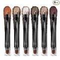 LUXAZA PRO Neutral Eyeshadow Stick Makeup Set, Metallic Shimmer Matte Cream Eye Shadow Eyeliner Brightener Pencil Crayon - Cinnamon Coco