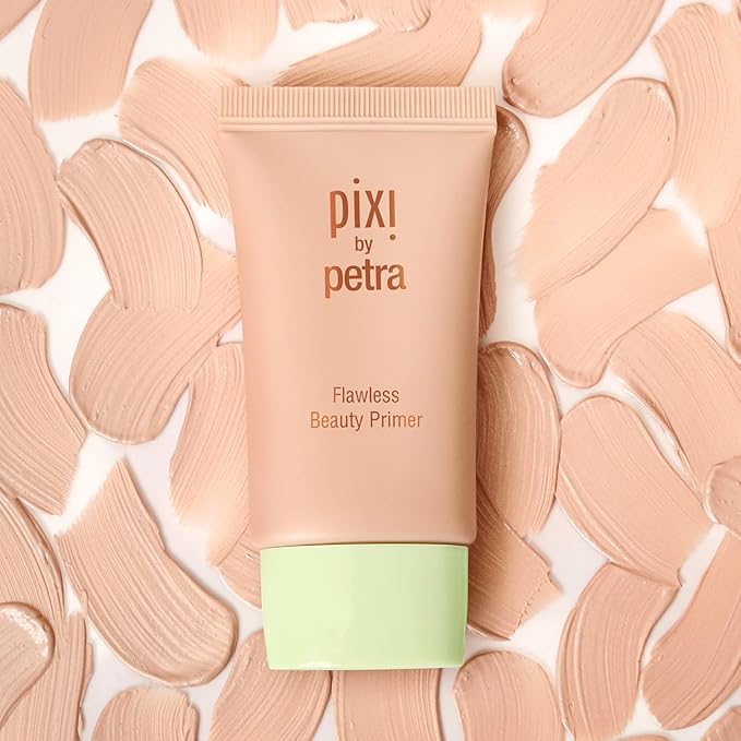 Pixi Beauty Flawless Beauty Primer, Hydrating Glow Face Primer with Vitamin A C and E, Smoothing Makeup Base for a Radiant Lit-From-Within Finish, All Skin Types, 1 fl oz / 30 ml