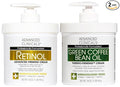 Advanced Clinicals Retinol Body Cream + Green Coffee Bean Oil Thermo - Firming Body Lotion 2pc Skincare Set For Women & Men | Body & Face Moisturizer Set Helps Improves Appearance Of Crepey Skin, 2PC