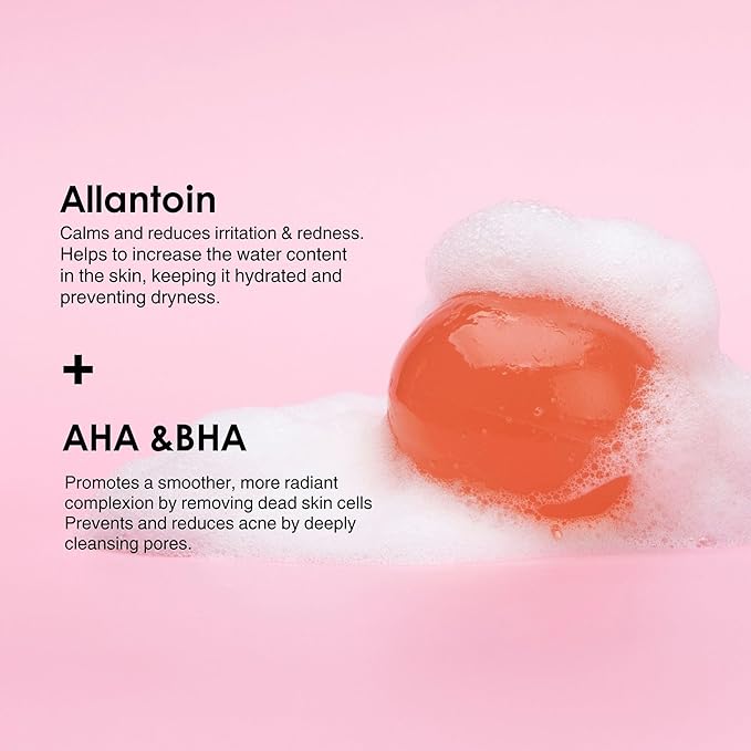 Naisture Bebare Jelly Ball Duo (2pc): Daily Face Wash Korean Skin Care Cleanser in Peachy Pink and Fresh Aqua