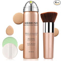 Air Brush Makeup Foundation,Magic Minerals Airbrush Foundation Makeup,Silk Flawless,Buildable Coverage,Moisturizing Formula for Smooth Radiant Skin (02 Beige)