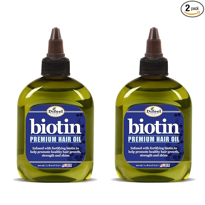 Difeel Premium Biotin Hair Oil 7.1 oz. (Pack of 2)