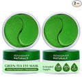 Enaskin Naturals Under Eye Patches for Dark Circles: 60 Pairs Green Tea Eye Gels Mask - Reduce Wrinkles Puffy & Bags - Skin Treatment Pads - Anti Aging Moisturizer For Women (Green 2 Pack)