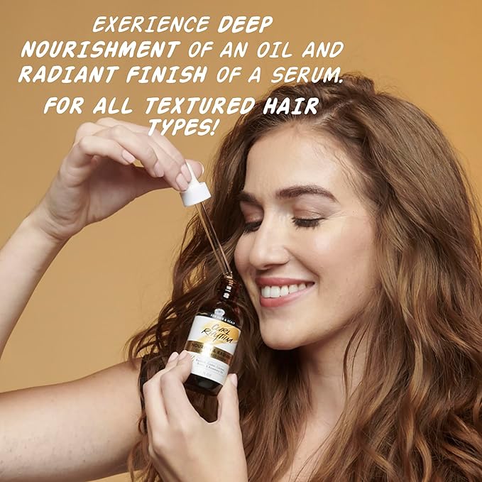 Nourish and Radiant Oil-Powered Serum - Nourishing Hair Oil - Non-Greasy Scalp Care - Hair Serum with Biotin for All Hair Types - 3 pc