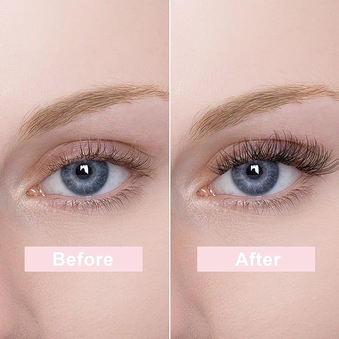 LA MAESII 120Pcs Lash Clusters, Cat Eye Natural Eyelash Clusters,10-14mm Individual Lashes Eyelash Extension,Large Tray(PL39)