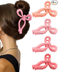 4 PCS Bow Hair Clips for Women Bow Claw Clip 5" Extra Large Hair Claw Clips for Thick and Long Hair Cute Bows Big Clip Mother’s Day Gift for Mom