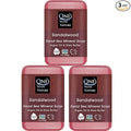 One With Nature Dead Sea Salt Sandalwood Soap 7oz 3-Pack – Purifying and Exfoliating Soap Bar with Dead Sea Minerals and Sandalwood for Face & Body, for Men & Women