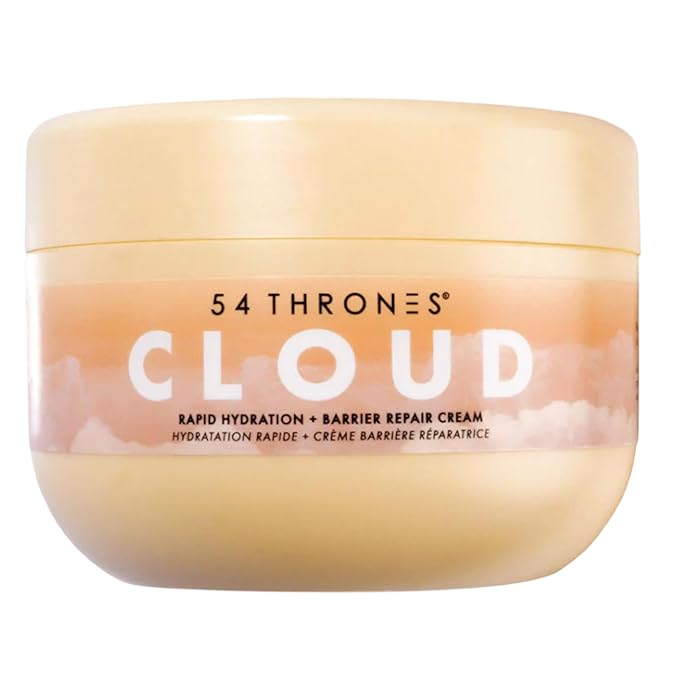 54 Thrones Barrier Repair Cloud Cream, Ultimate Hydrating Skin Care, Hydrating Peptide Moisturizer, Active Skin Repair Cream, Active Repair, Ugandan Vanilla & Ethiopian Honey