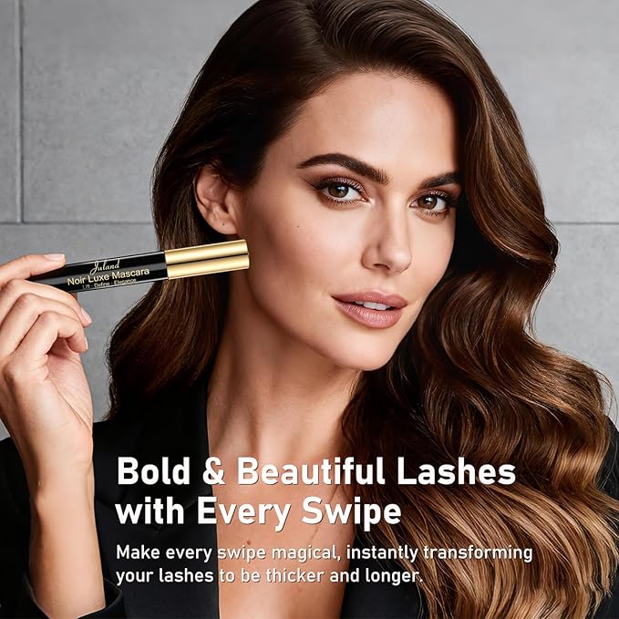 Essence Mascara Volume and Length – Volumizing & Lengthening Mascara for Full, Lush Lashes, Curl & Lift, Waterproof, Smudge-Resistant, Clump-Free Blackest Black, Long-Lasting Beauty Makeup, 2 Pack