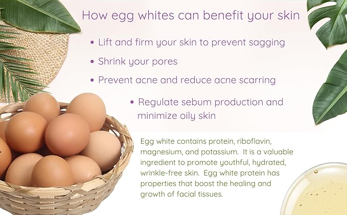 Rice and Papaya Enzyme Powder with Egg Whites - All Natural Face Exfoliator - Pore Purifying - Fights Wrinkles, Sagging Skin, Dry Skin, Improves Face Tone and Texture – 2.1 oz