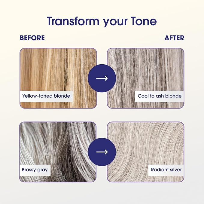One 'n Only Shiny Silver Purple Shampoo - Argan Oil Toning Hair Shampoo for Blonde, Gray, White & Highlighted Hair - Moisturizes, Brightens & Reduces Brassiness (1 Liter)