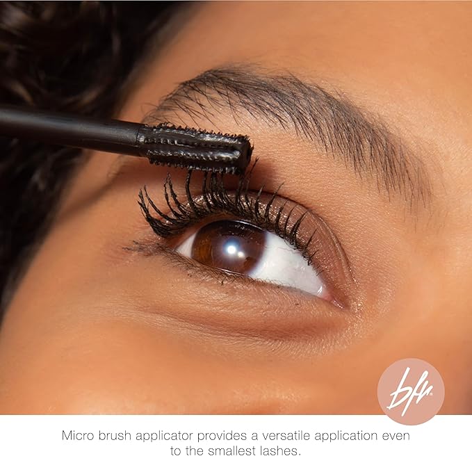 Beauty for Real Hi-Def Mascara, Just Black - Set of 3 - Defining & Volumizing Lash Definer - Humidity & Smudge Proof - Micro Brush Ensures Versatile Application - 2.3 oz