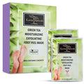 Foot Peel Mask Green Tea Moisturizing Exfoliating Foot Masks - Karma Organic Feet Peeling Masks for Dry ed Feet, Remove Dead Skin & Calluses - Removes & Repairs Rough Heels, Dry Toe Skin (Pack of 2)