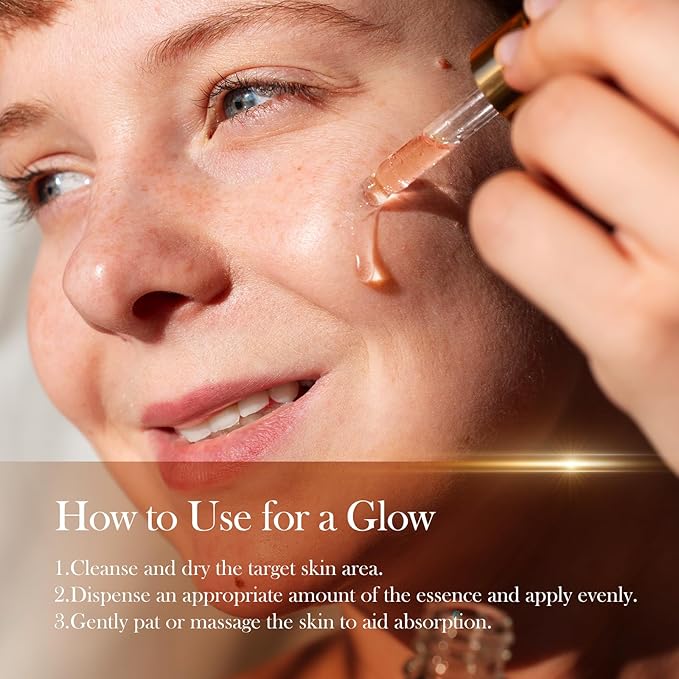 Brightening Saffron Serum,Natural Radiance Enhancer, Skin Tone Evener,Luminous Complexion,1.01 Floz