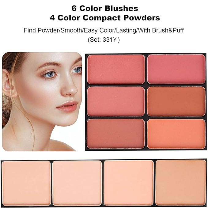 MISS ROSE M 58 Color Professional Makeup pallet, Makeup Kit for Women Full Kit, All In One Make up Kit Set, Makeup Gift Set for women girls (331Y)