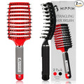 Voremy Magical Brush Detangler 2 Pack, HIPPIH Anti-Static Detangling Brush for Curly Thick Hair, No Pull Hair Brush for Women, Men, Kids, Ultra Detangler Can Add Shine and Smoothing Hair