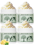 Beef Tallow, Beef Tallow for Skin, Moisturizer for Dry Skin, Unscented Beef Tallow Blam Grass Fed Whipped Tallow Face Cream Nourishing Soothing Moisturizer Body Lotion Skin Care, 4 Packs