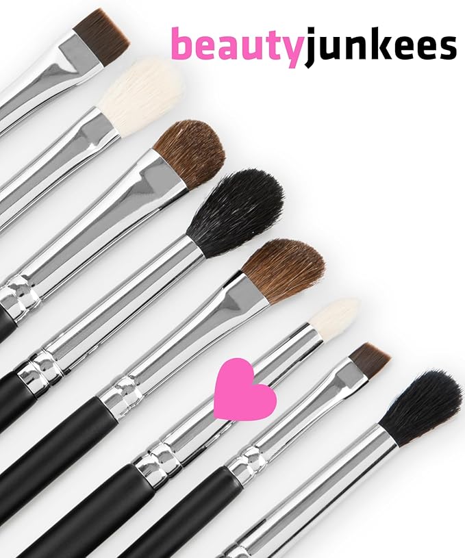 Beauty Junkees Pencil Brush Eye Makeup - Small Eyeshadow Brush for Blending and Smudging