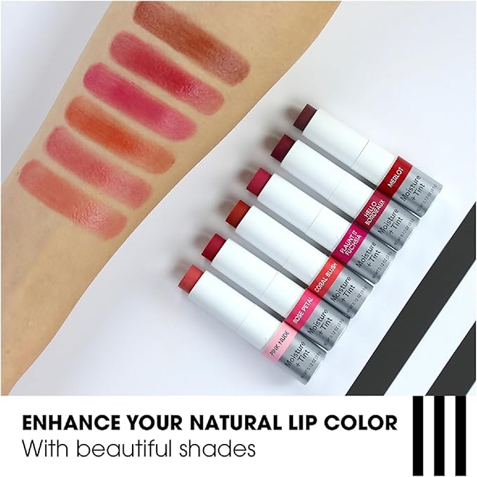 ChapStick Total Hydration Moisture + Tint Rose Petal Tinted Lip Balm Tube, Tinted Moisturizer - 0.12 Oz