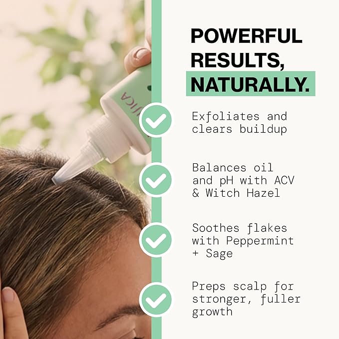 Pacifica Scalp Detox Tonic – Scalp Exfoliator with Glycolic & Salicylic Acid for Clarifying Build Up & Purifying – Infused with Rosemary to Support an Itchy, Dry Head – Vegan & Cruelty-Free – 5 oz